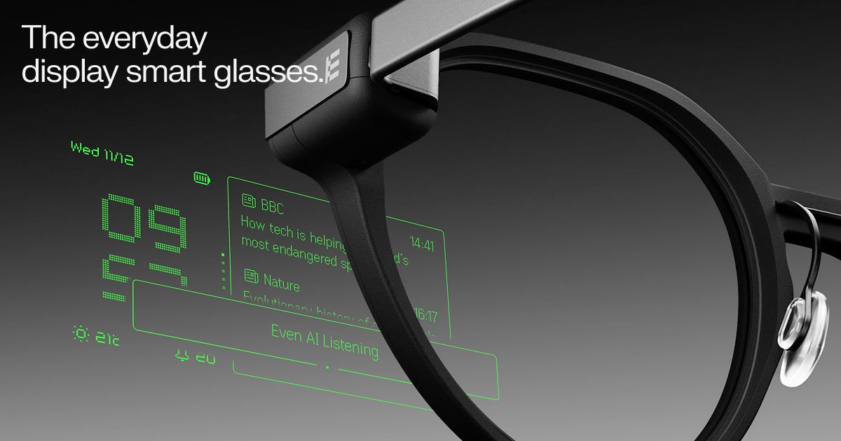 Even Realities G2 glasses that look like ordinary designer eyewear